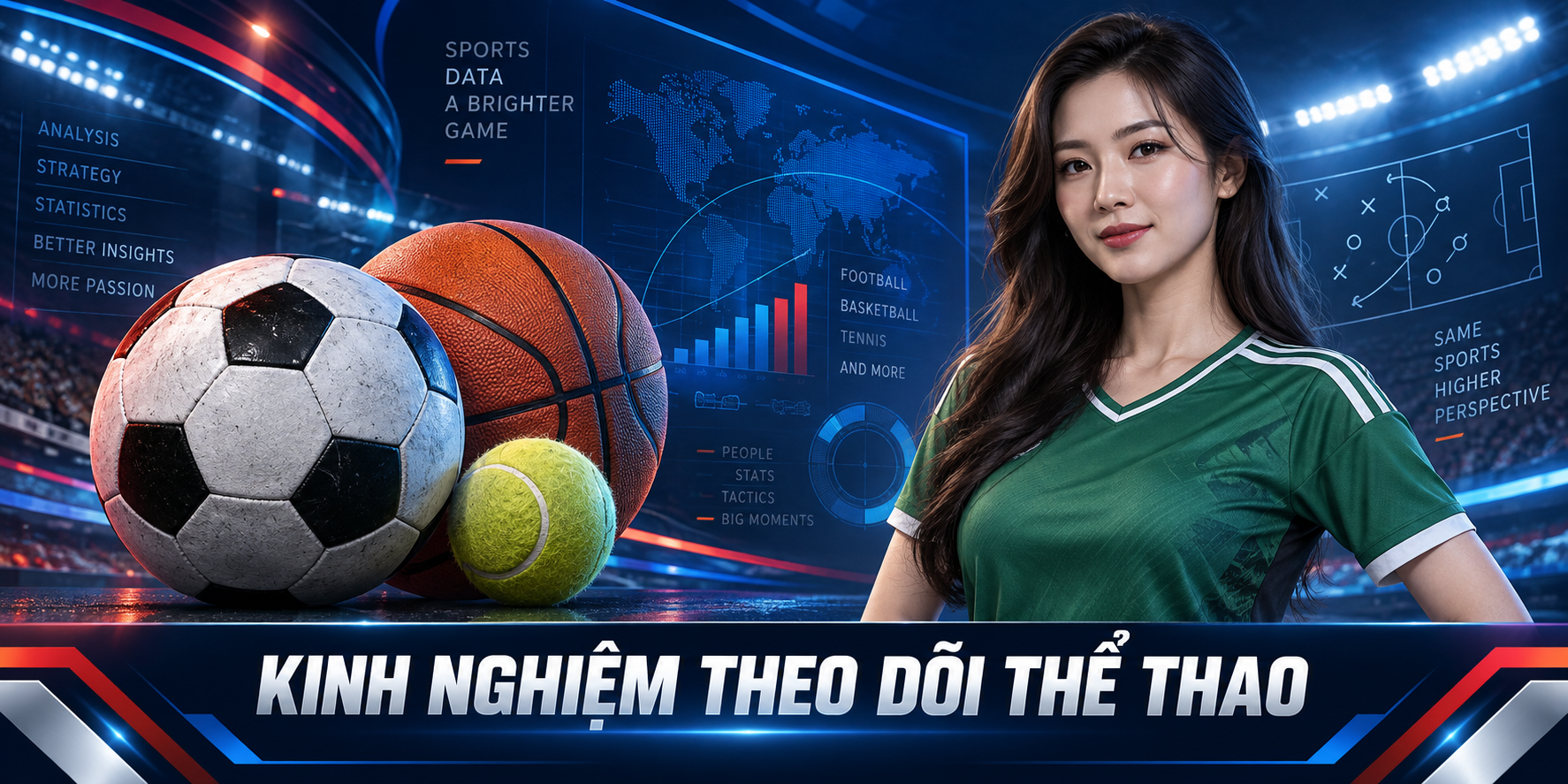 Khu vực theo dõi diễn biến trận đấu trực tuyến